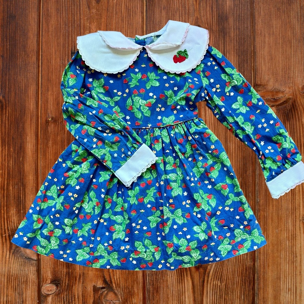 Vintage Strawberry Kids Dress